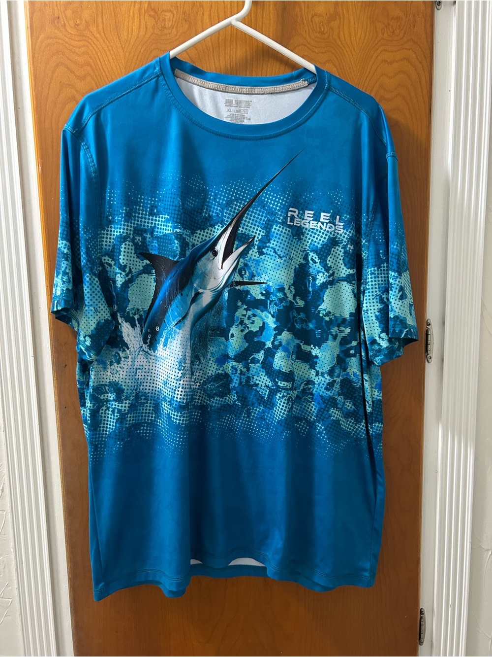 Reel Legends Turquoise Performance Fishing Shirt